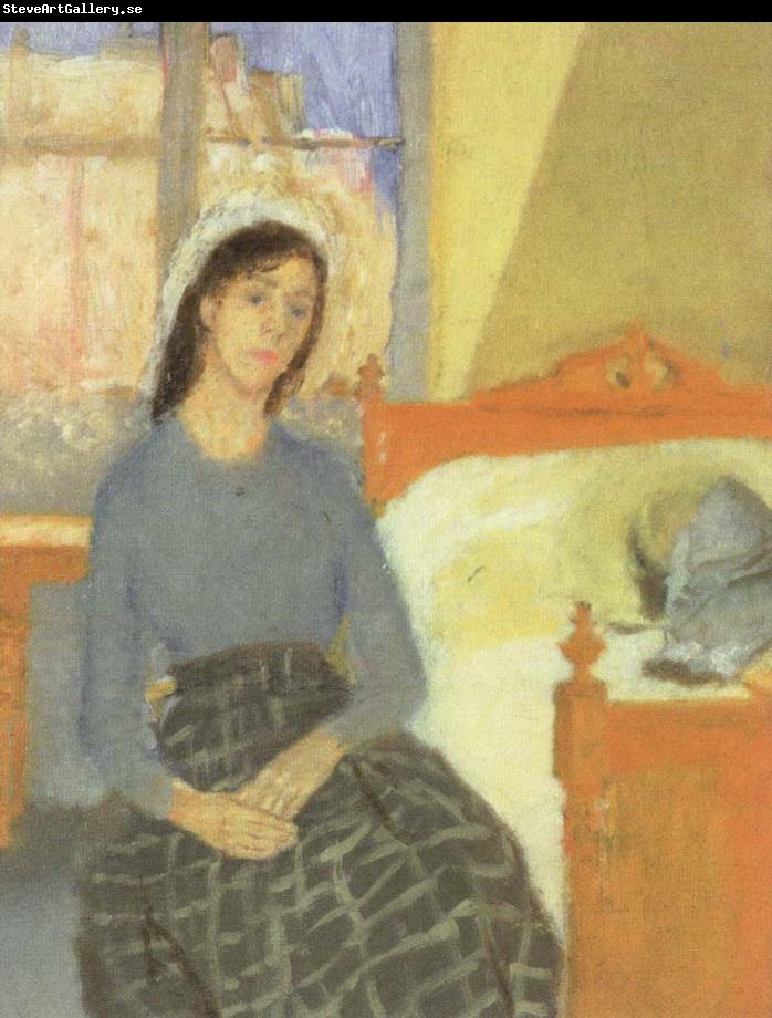 Gwen John the artist in her room in paris